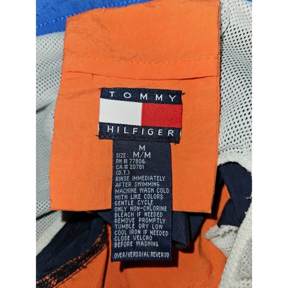 Tommy Hilfiger Swim Trunks Men's Big Medium Zipper Drawstring Pockets - Picture 9 of 9